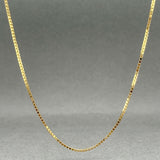 Estate 14K Y Gold 1.0mm 18.5” Box Chain