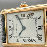 Estate Cartier 18K Y Gold Tank Louis Women’s Quartz Watch Ref#78086