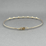 Estate 14K Y Gold 0.10ctw G-H/VS2-SI1 Diamond Bangle Bracelet