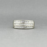 Estate 18K W Gold 1.06ctw Diamond Ring