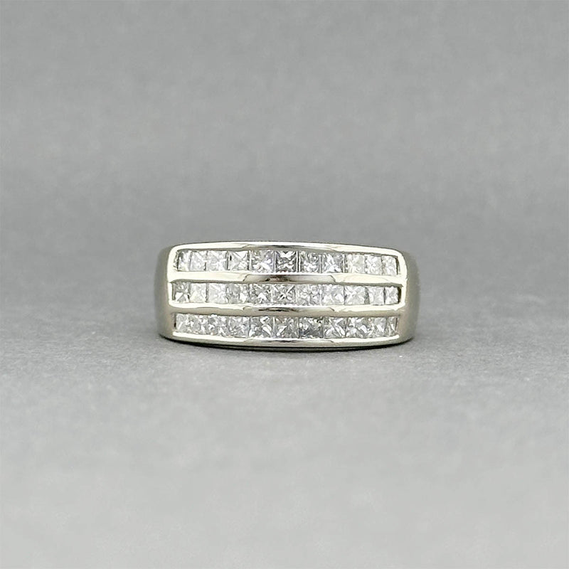 Estate 18K W Gold 1.06ctw Diamond Ring