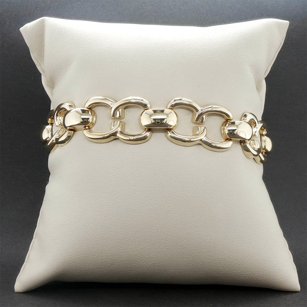 Estate 14K Y Gold Link Bracelet