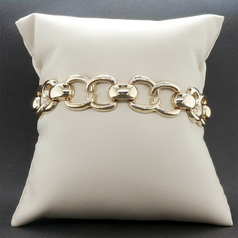 Estate 14K Y Gold Link Bracelet