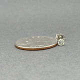 Estate 14K W Gold 0.13ct J/VS2 Diamond Single Stud Earring
