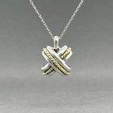 Estate Tiffany & Co. SS 18 Signature X Pendant