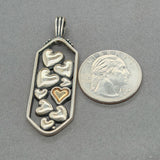 Estate SS 14 Heart Bar Pendant