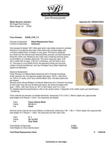 Estate 14K W Gold 4.72ctw Black-H-I/SI1-I1 Diamond Eternity Ring