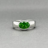 Estate 14K W Gold 1.61ct Garnet Ring