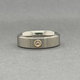 Estate Titanium 14 0.03ct I/SI2 Diamond Ring