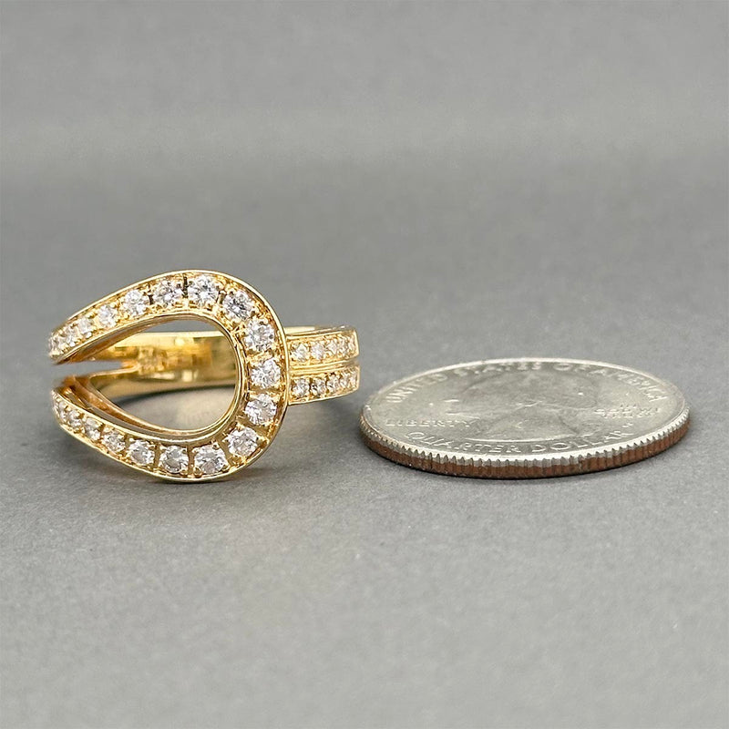 Estate Di Modolo 18K Y Gold 0.80ctw Diamond Ring