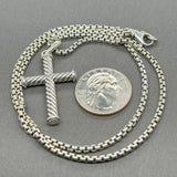 Estate David Yurman SS Cable Cross Pendant