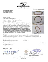 Estate 14K Y Gold 2.05ctw J-K/SI2-I1 Diamond Bangle Bracelet