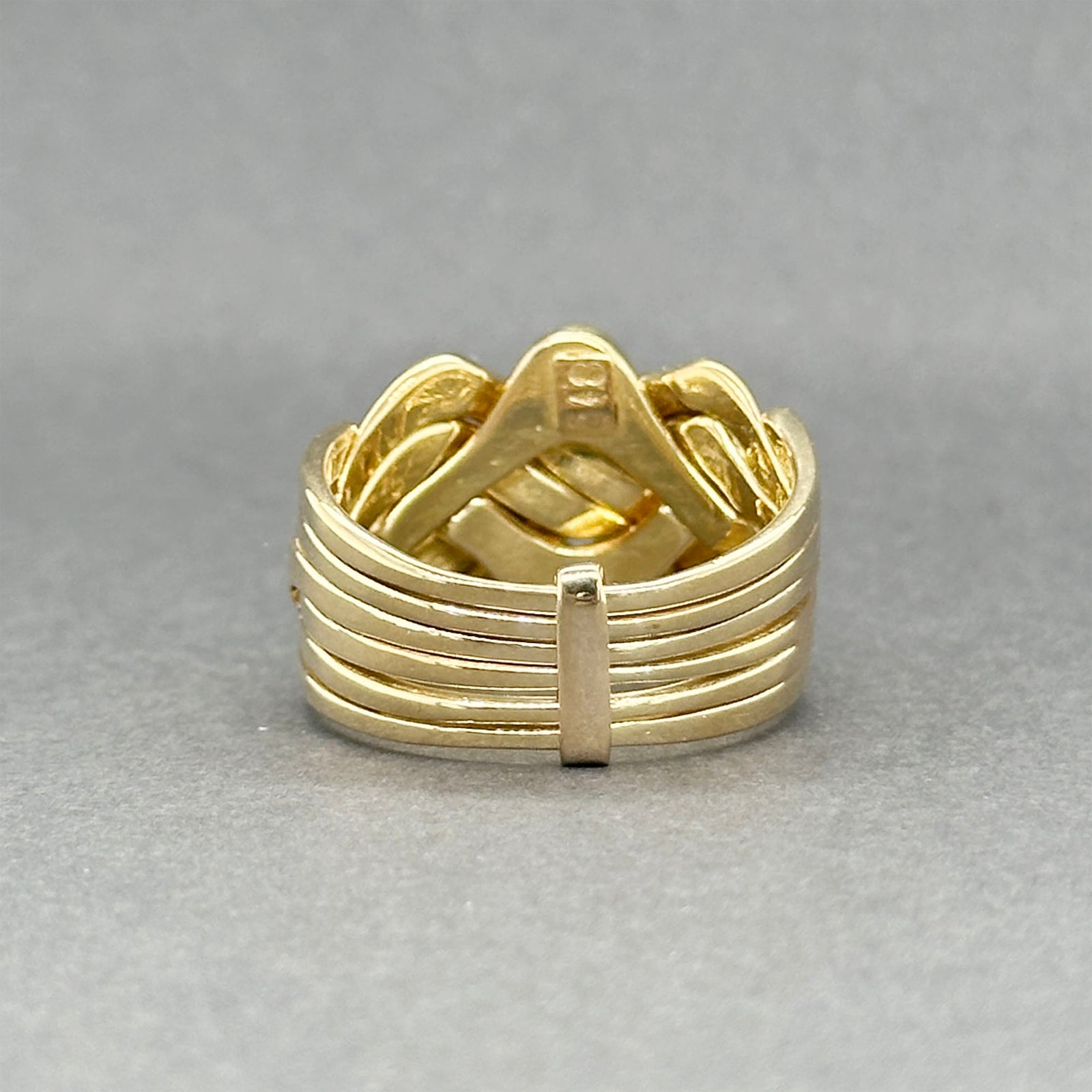 Estate 18K Yellow Gold 6 Band Puzzle Ring – Walter Bauman Jewelers