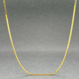Estate 14K Y Gold 0.9mm 18” Box Chain