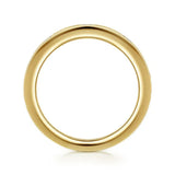 14K Y Gold 0.17ctw 5 Stone Burnish Set Marquise Diamond Cigar Band