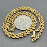 Estate 14K Y Gold 3.18mm 18.25” Rope Chain