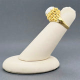 Estate 18K Y Gold 3.54ct White Opal Ring