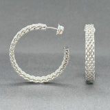 Estate Tiffany & Co. SS Somerset Hoop Earrings