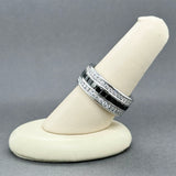 Estate 14K W Gold 4.72ctw Black-H-I/SI1-I1 Diamond Eternity Ring