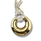 YGP Sterling 0.75ctw  E/VS1 Lab Created Oval Diamond Pendant