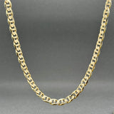 Estate 14K Y Gold 4.72mm 20.5” Anchor Chain