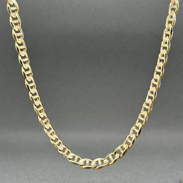 Estate 14K Y Gold 4.72mm 20.5” Anchor Chain
