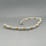 Estate 14K TT Gold 5.49ctw H-J/I1-2 Diamond Link Bracelet