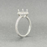 Estate 14K W Gold 0.50ctw H/SI1 Diamond Mounting Ring