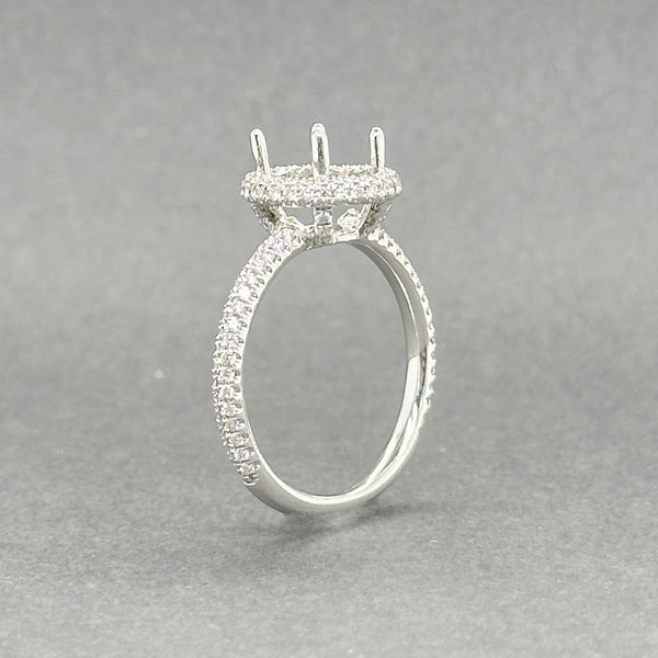 Estate 14K W Gold 0.50ctw H/SI1 Diamond Mounting Ring