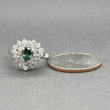 Estate 14K W Gold 0.58ct Alexandrite & 0.81ctw G-H/SI2-I1 Diamond Ring