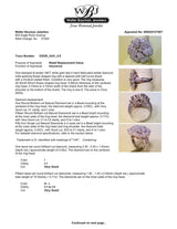 Estate 14K W Gold 0.54ctw H-I/SI2-I2 Diamond Flower Ring