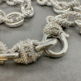 Estate Judith Ripka SS FWP 8.4mm Cable Chain