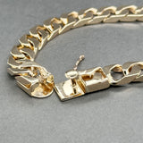 Estate 14K Y Gold 9.46mm Curb Link Bracelet