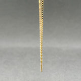 Estate 14K Y Gold 0.9mm 16” Box Chain