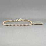 Estate 14K R gold 1.79ctw I-J/SI1-2 Diamond Tennis Bracelet