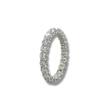 14K W Gold 2.11ctw E-F/VS1 Lab Created Diamond Eternity Band
