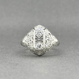 Estate Platinum Art Deco 0.46ctw Diamond Ring