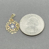 Estate 14K Y Gold Mini Star of David Pendant