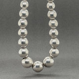 Estate Tiffany & Co. SS Graduated Beaded Necklace