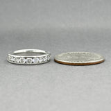 Estate Platinum 1.02ctw G-H/VS2 Diamond Anniversary Ring