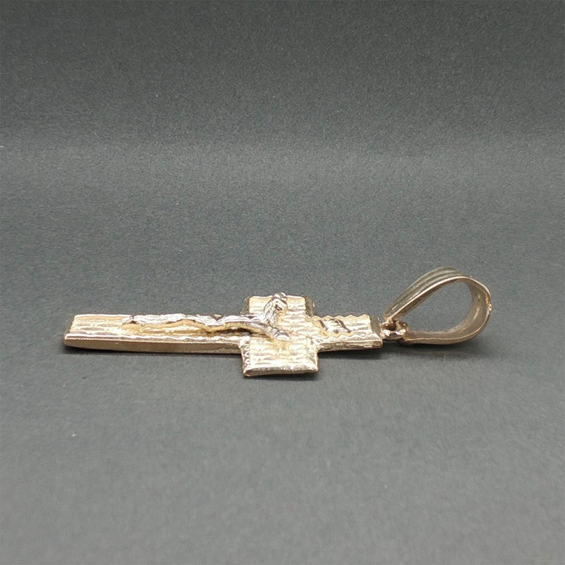 Estate 14K Y Gold 49.75mm INRI Crucifix Pendant