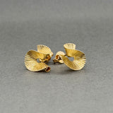 Estate Tiffany & Co. 14K Y Gold Ribbon Earrings