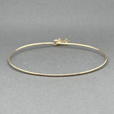 Estate 14K Y Gold 0.12ctw H/SI2 Diamond Bangle Bracelet