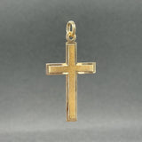 Estate 14K Y Gold 41.3mm Cross Pendant