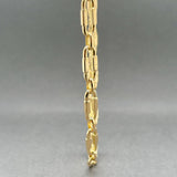 Estate 18K Y Gold 6.0mm 33” Fancy Paperclip Link Chain