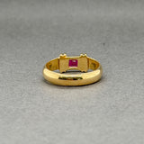 Estate Tiffany & Co. 18K Y Gold 0.30ct Ruby Ring