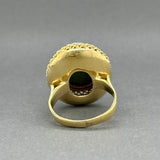 Estate 18K Y Gold 8.52ct Turquoise Ring