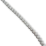18K W Gold 1.00ctw H/SI1 Diamond Tennis Bracelet