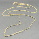Estate 18K Y Gold 1.5mm 25.5” Prince of Wales Chain