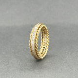 Estate Tiffany & Co. 18K Y Gold 0.80ctw Damond Eternity Ring
